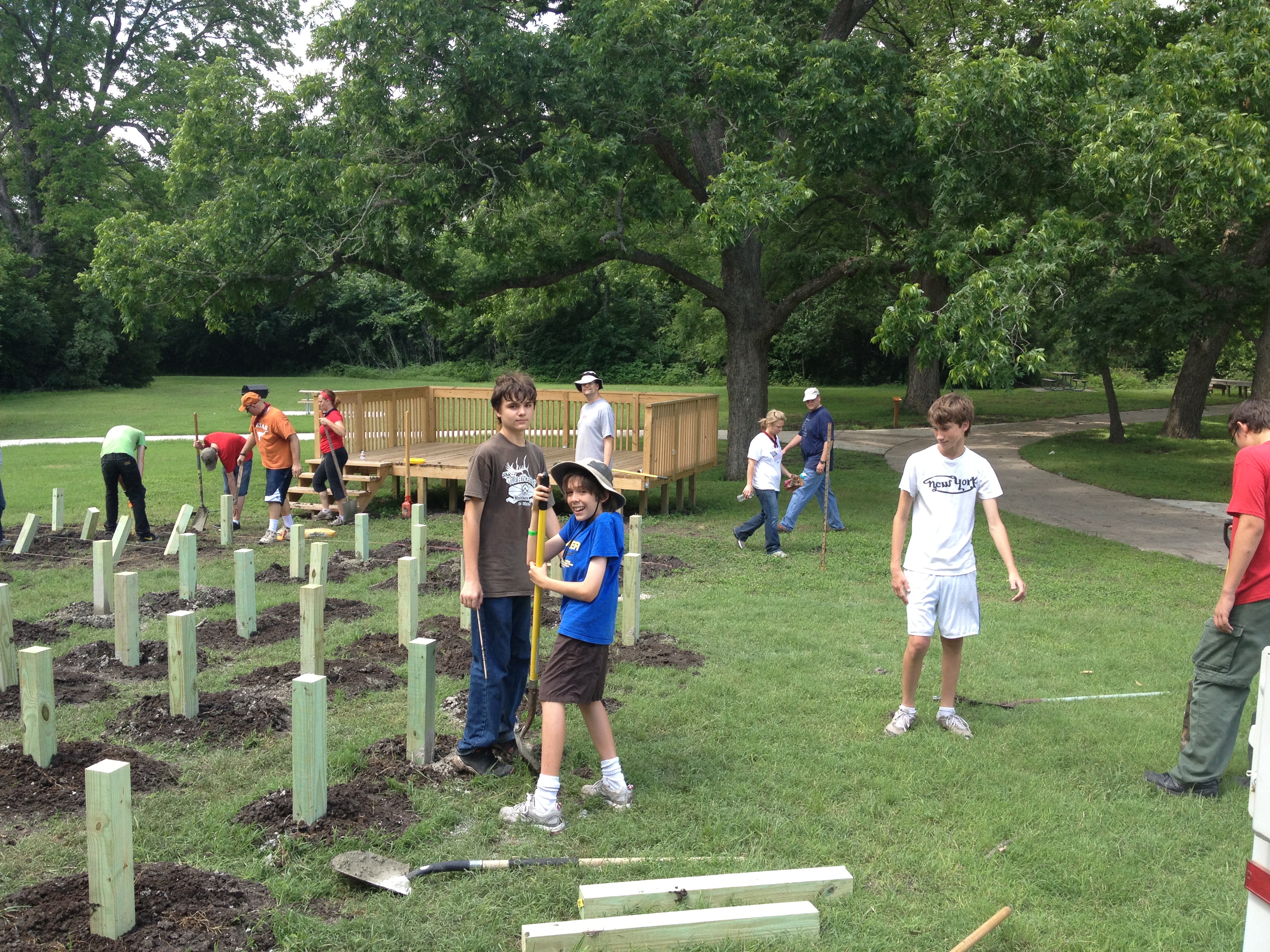 2013-05-27-Troop214-Kylan-Eagle-Project-30-Matt-Jack-Chance-Nathan.JPG